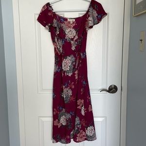 Floral wrap dress